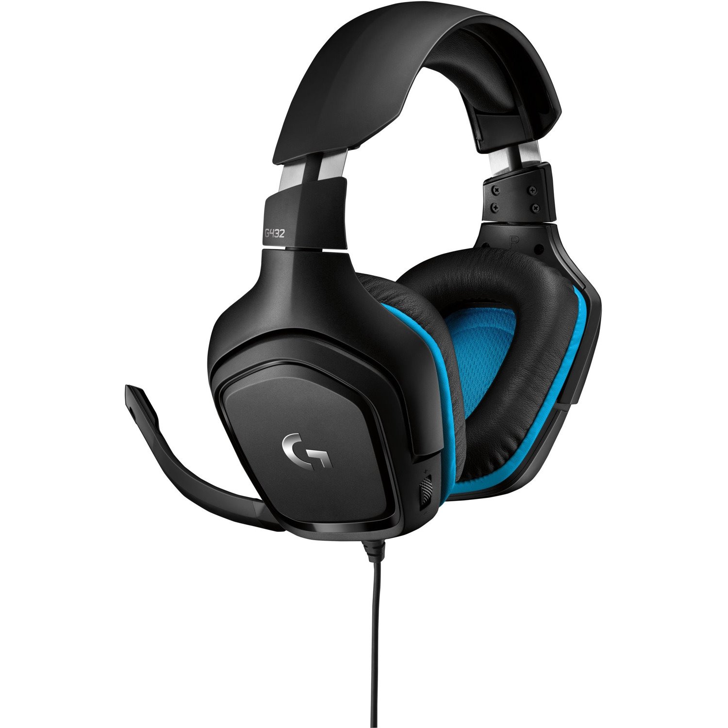 Logitech G432 Wired Over-the-head Headset - Black