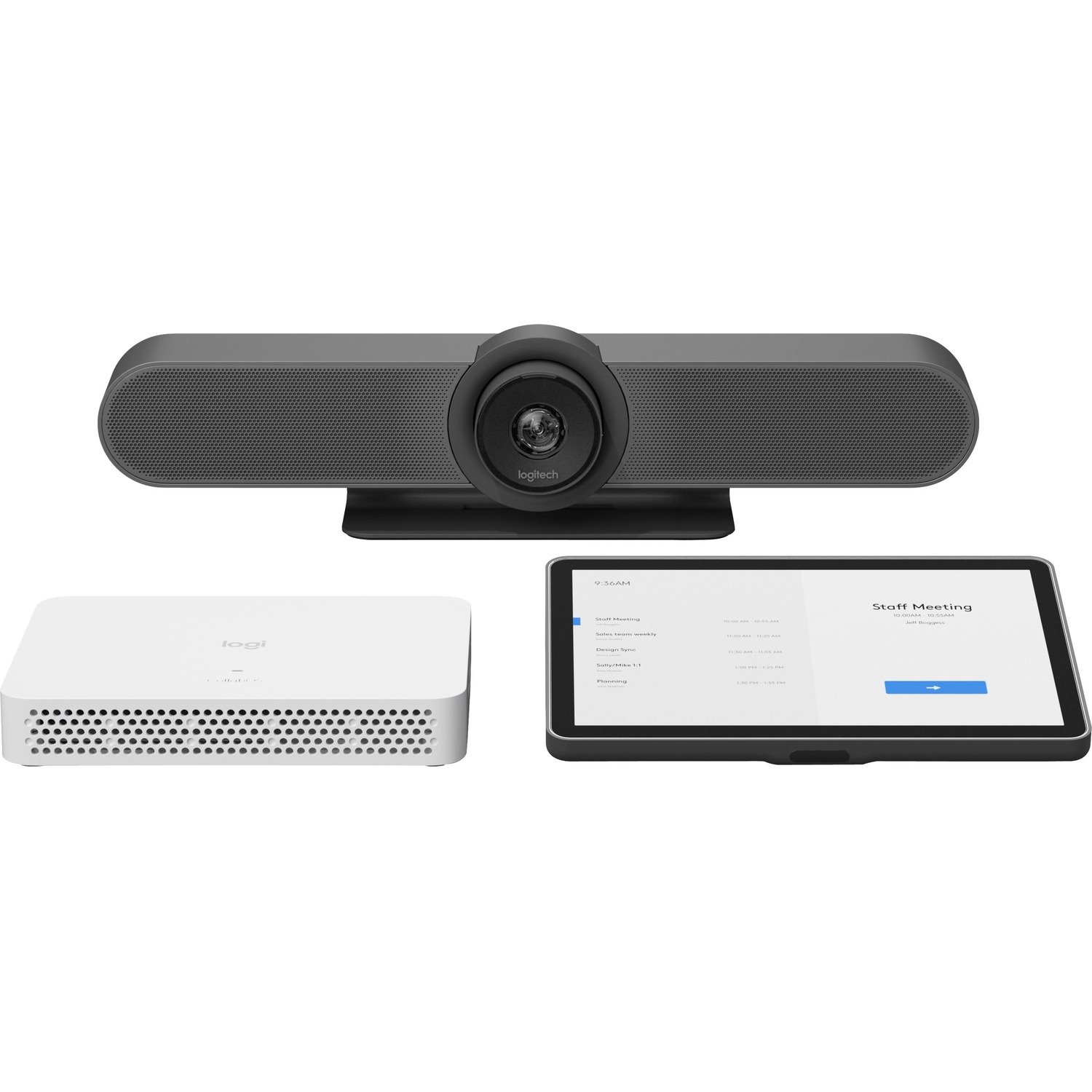 Logitech Rally Bar Mini + Tap IP Graphite Bundle for Video Meeting Rooms