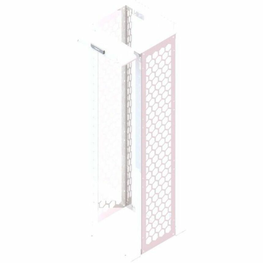 Ortronics MM20 Channel Rack, 16.25" deep, 7 ft, 45 RU, tapped, White