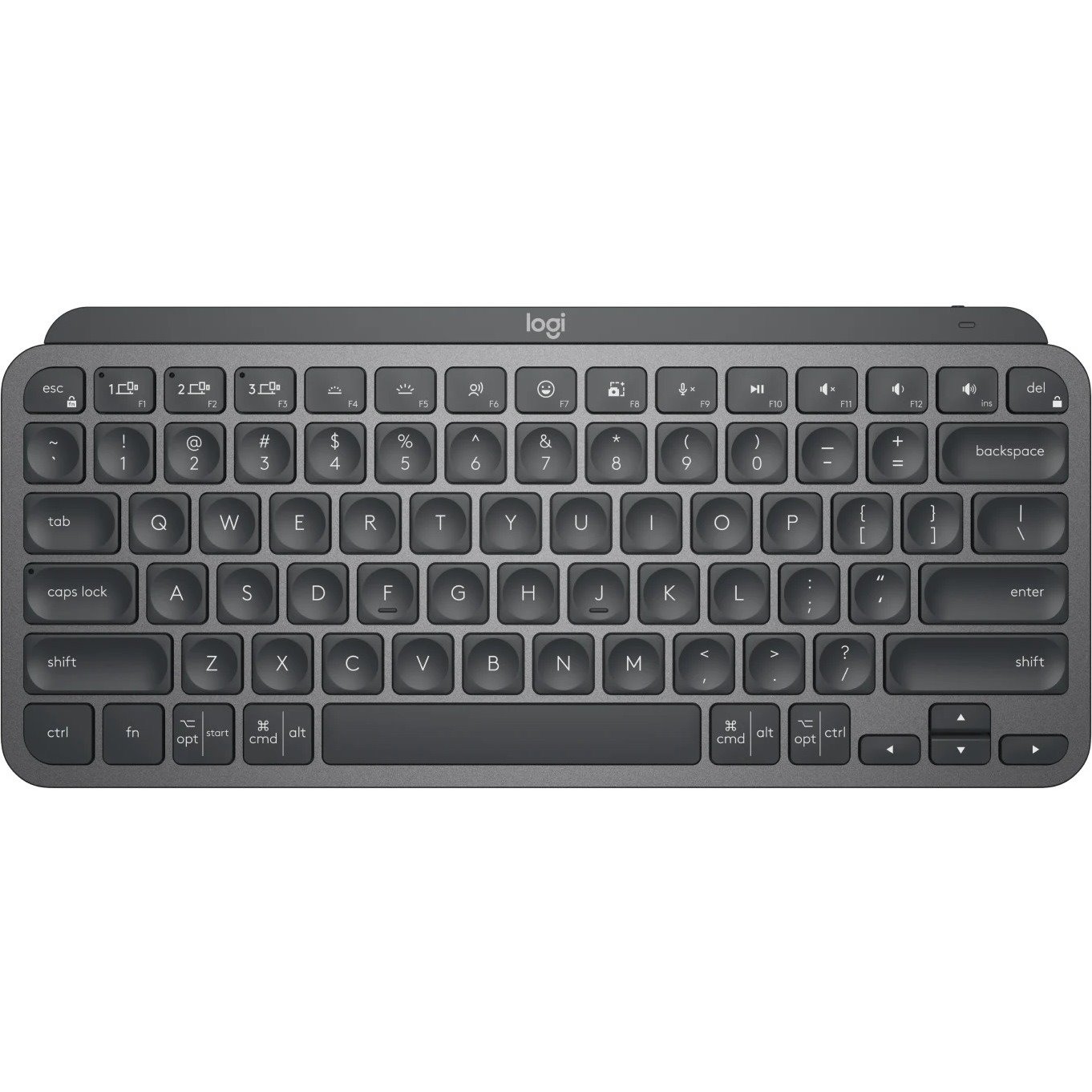 Logitech MX Keys Mini Wireless Illuminated Keyboard for Business, Compact, Logi Bolt Technology, Graphite