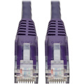 Eaton Tripp Lite Series Cat6 Gigabit Snagless Molded (UTP) Ethernet Cable (RJ45 M/M), PoE, Purple, 2 ft. (0.61 m)