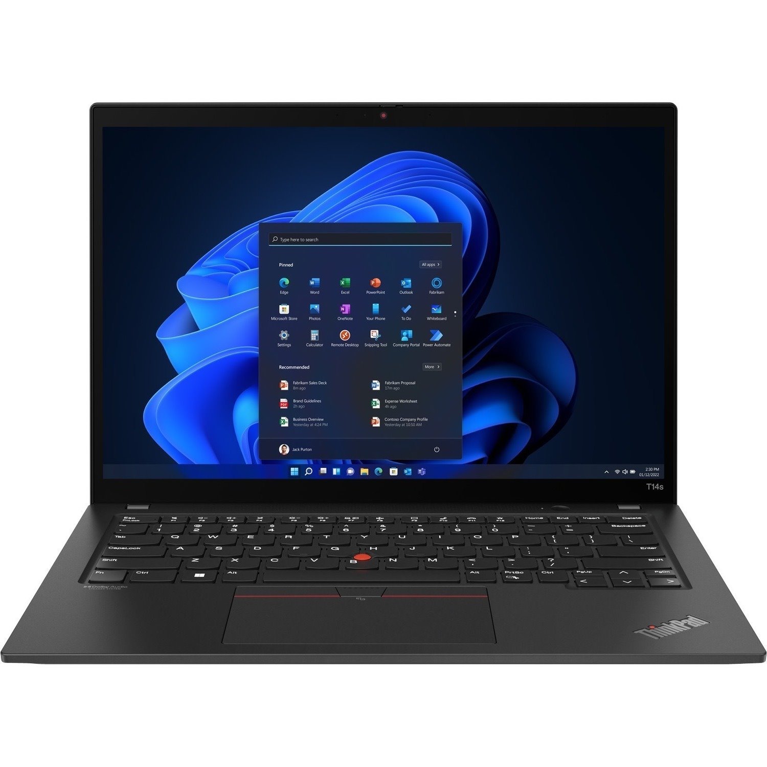 Lenovo ThinkPad T14s Gen 3 21BS0004US 14" Notebook - WUXGA - Intel Core i5 12th Gen i5-1240P - 16 GB - 256 GB SSD - English Keyboard - Thunder Black