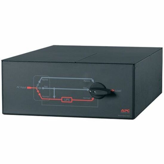 SBP10KRMI4U APC by Schneider Electric Service Bypass Panel Rack Mount 4U 230V 100Amp 1Ph HW input, outputs: (8) C13 (2) C19
