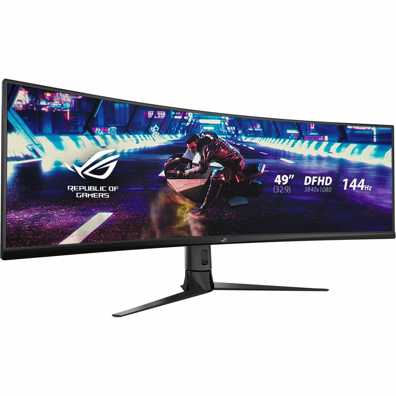 Asus ROG Strix XG49VQ 49" Class 4K Curved Screen Gaming LCD Monitor - 32:9 - Black