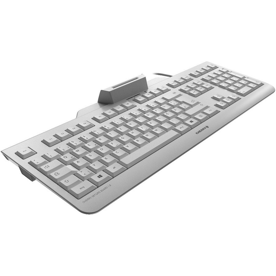 CHERRY SECURE BOARD 1.0 Keyboard - Cable Connectivity - USB Interface - Switzerland - QWERTZ Layout - Grey