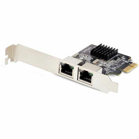StarTech.com 2-Port Gigabit PCIe Network Adapter Card, 10/100/1000Mbps PCI Express NIC, Dual Realtek RTL8111H, TAA Compliant