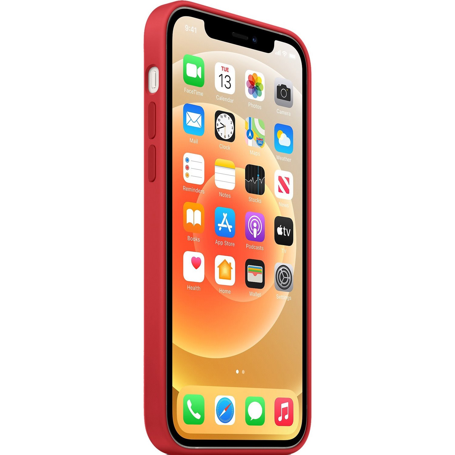 Apple Case for Apple iPhone 12, iPhone 12 Pro Smartphone - Red - 1