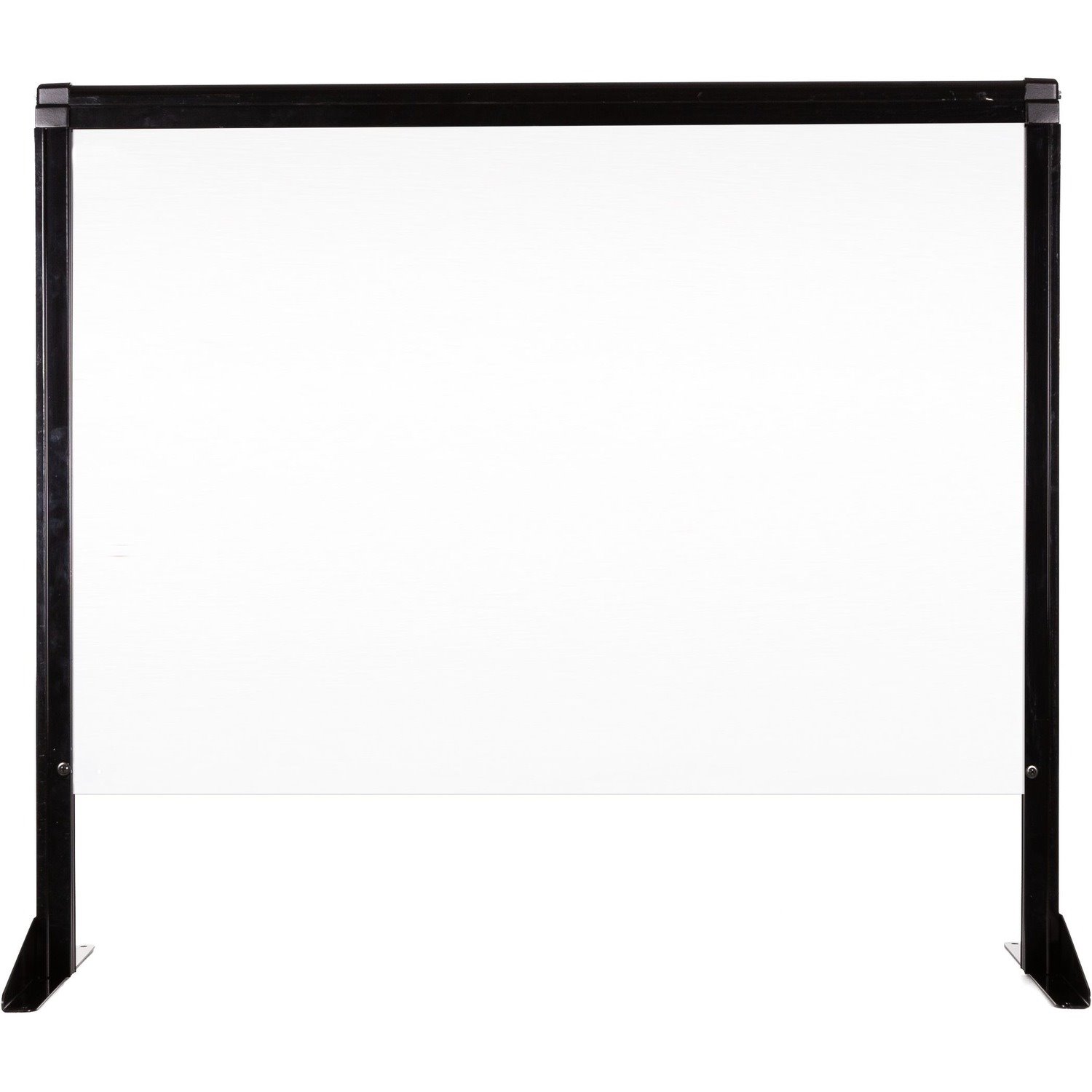 apg Guardiant Countertop Single Screen and Sneeze Guard, HSW32902, 32.25" x 29" Clear Plexiglass Acrylic With 6.5" Full Length Window and Mounting Hardware for Retail POS Checkouts