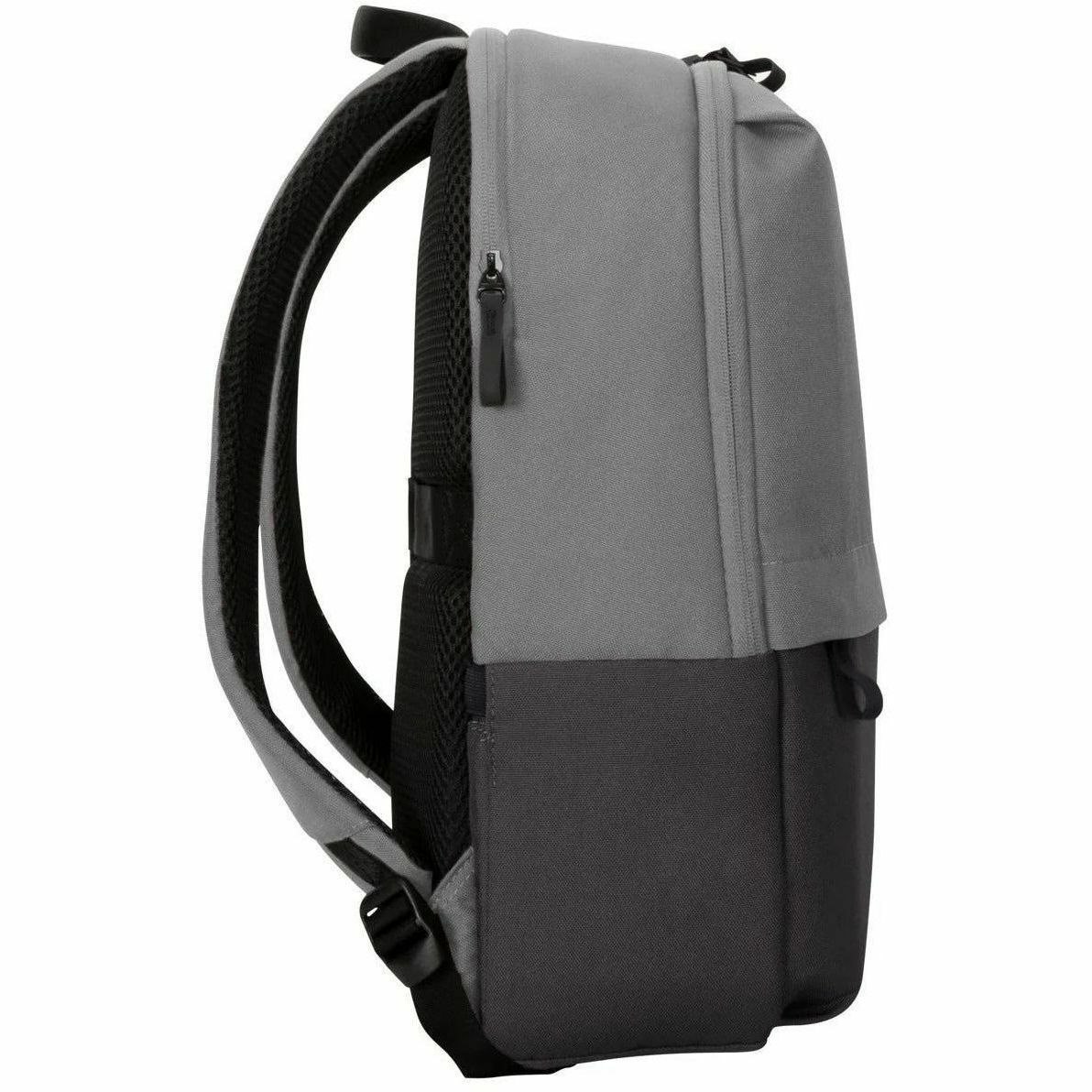 Targus Sagano EcoSmart TBB635GL Draagtas/-koffer (Backpack) voor 40,6 cm (16") Notebook - Zwart/Grijs
