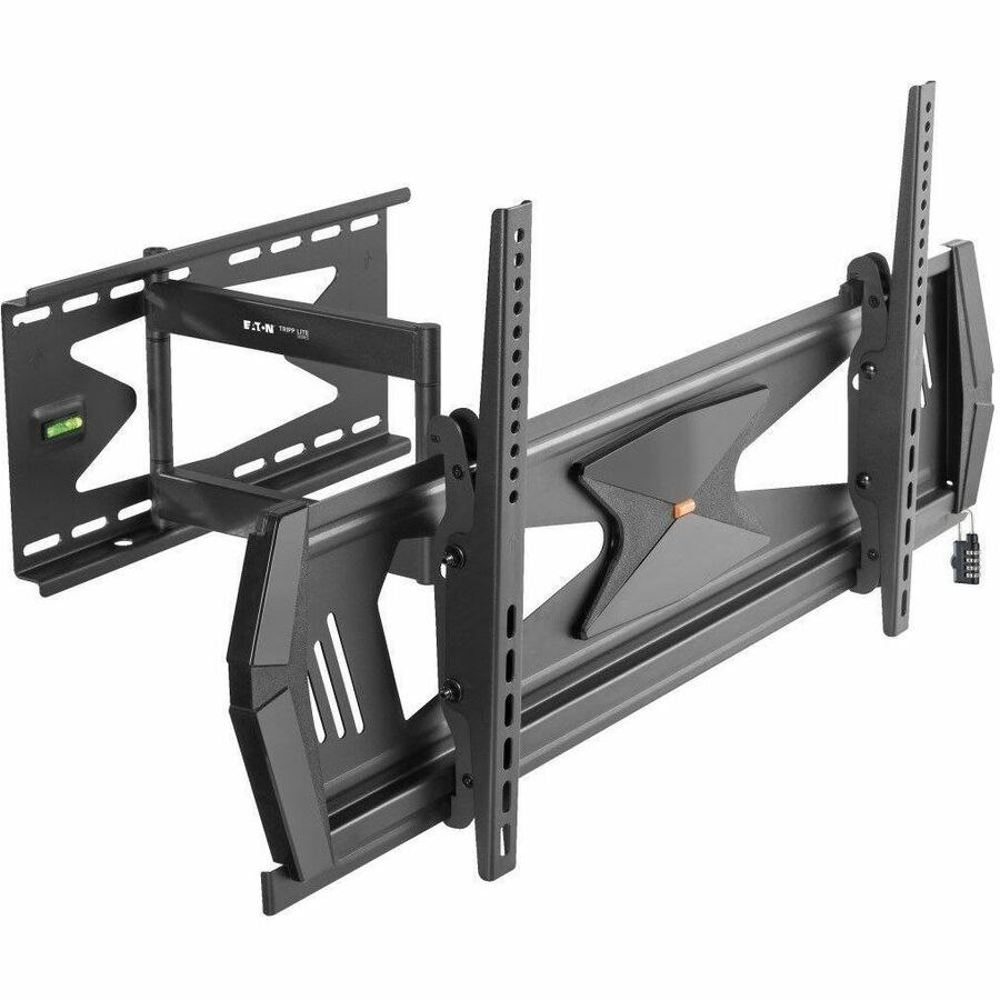 Eaton Tripp Lite Series Heavy-Duty Full-Motion Security TV Wall Mount for 37" to 80", Flat or Curved, UL Certified