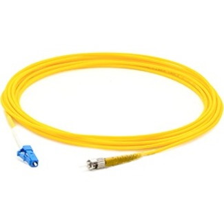 AddOn 5m LC to FC Yellow OS2 Simplex OFNR (Riser-Rated) SMF Fiber Patch Cable