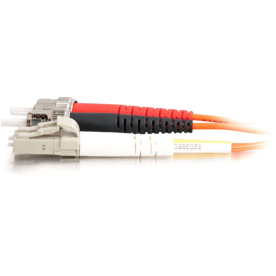 C2G 2m LC-ST 62.5/125 Duplex Multimode OM1 Fiber Cable - Orange - 6ft