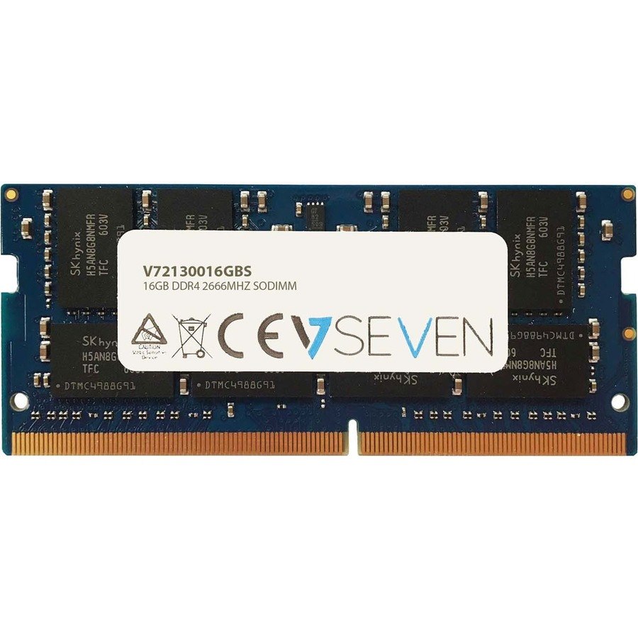V7 V72130016GBS RAM Module - 16 GB - DDR4-2666/PC4-21300 DDR4 SDRAM - 2666 MHz Dual-rank Memory - 1.20 V