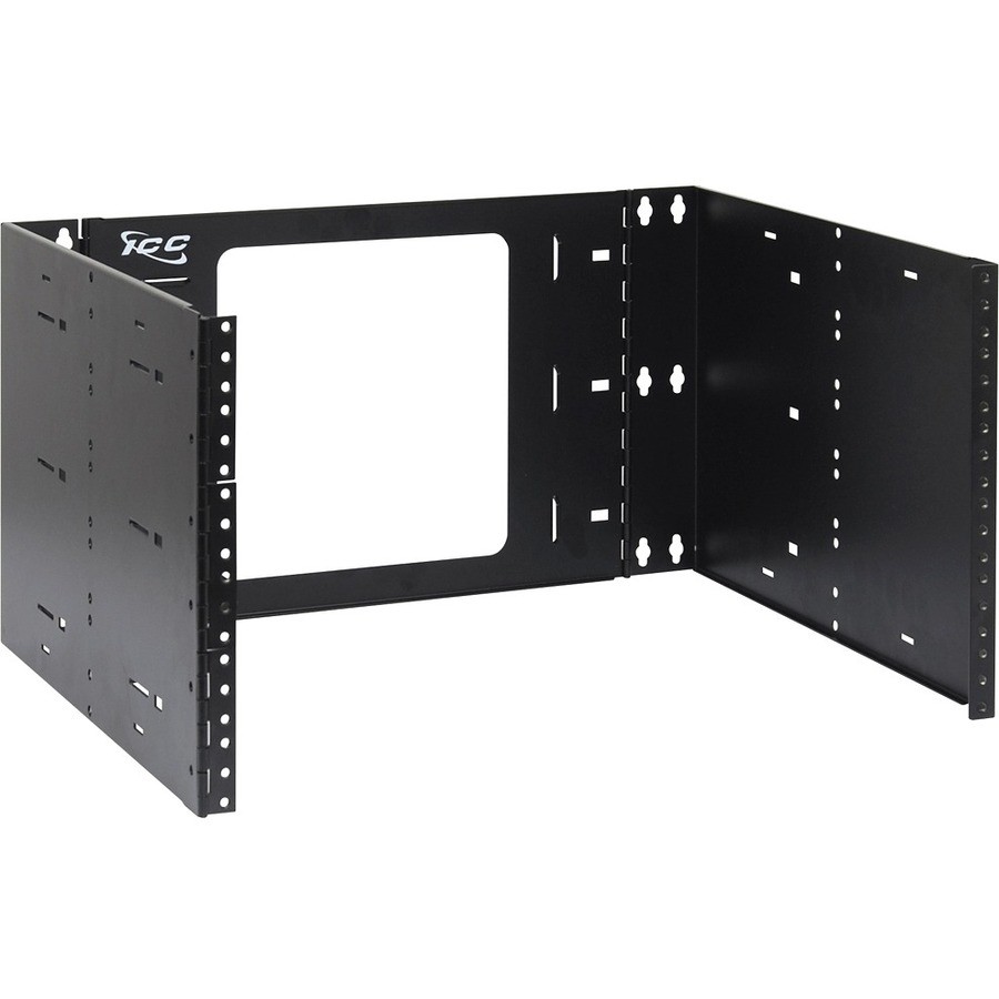 PP-WB-6U15D - Hinged Wall Mount Bracket 6-U Height - 15" Depth (Black)