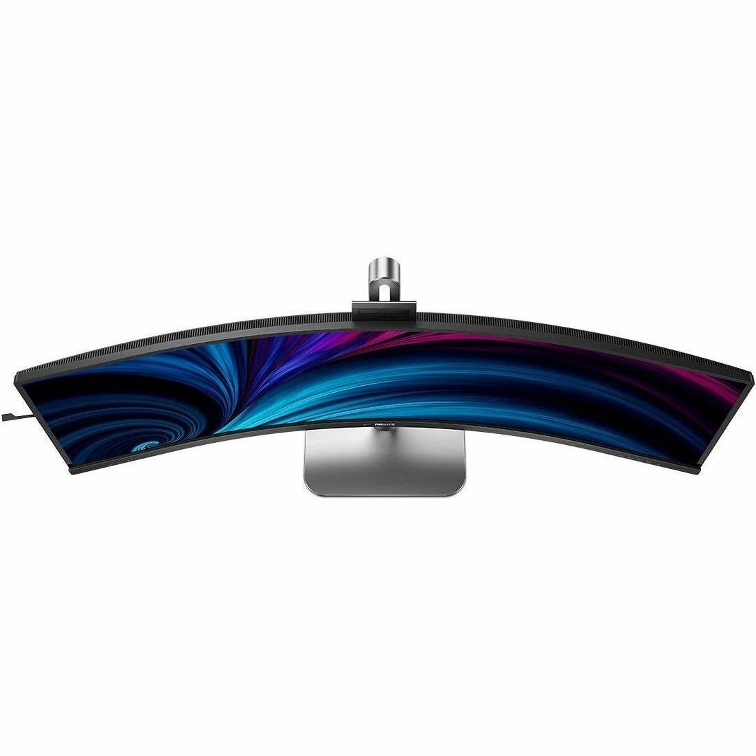 Philips 49B2U6903CH 49" Class Webcam Dual Quad HD (DQHD) Curved Screen LED Monitor - 32:9 - Textured Charcoal