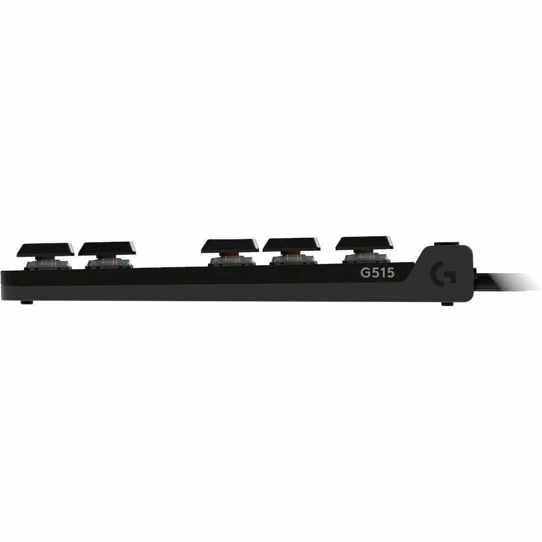 Logitech G G515 TKL Gaming-toetsenbord - Tenkeyless - Kabel Verbinding - USB Interface - RGB LED - Engels (US) - QWERTY indeling - Zwart