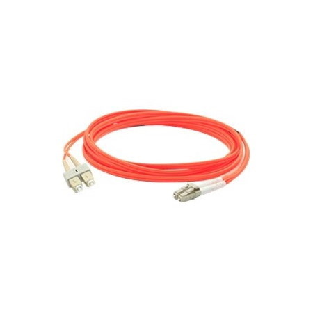 AddOn 2m SC to LC Orange OM1 Duplex OFNR (Riser-Rated) TAA MMF Fiber Patch Cable