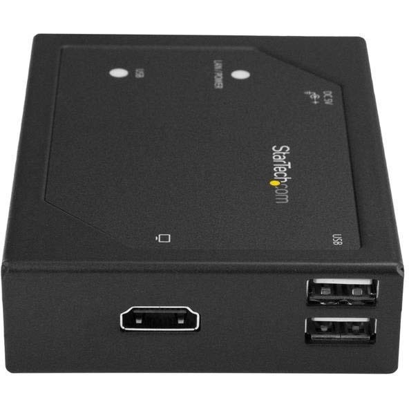 StarTech.com HDMI Over IP Extender with 2-port USB Hub - Video-Over-LAN Extender - 1080p
