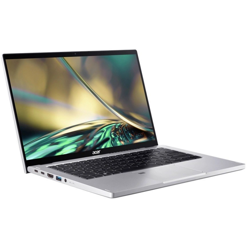 Acer Spin 3 SP314-55N SP314-55N-510G 14" Touchscreen Convertible 2 in 1 Notebook - Full HD - Intel Core i5 12th Gen i5-1235U - 8 GB - 512 GB SSD - English Keyboard - Pure Silver