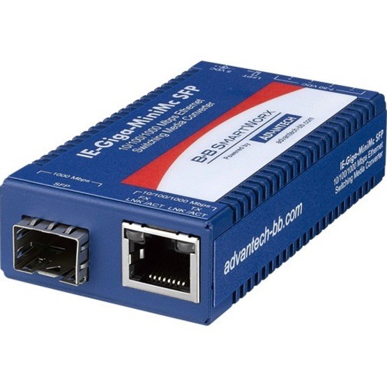 Advantech 10/100/1000Mbps Miniature Media Converter with LFPT