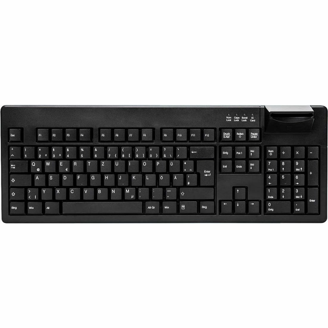 Active Key Keyboard - Cable Connectivity - USB 1.1 Interface - English (US) - Black