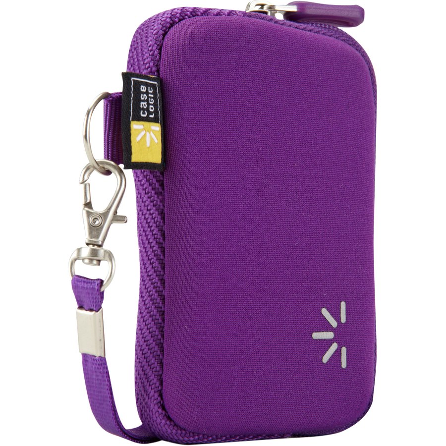 Case Logic UNZB-202 Carrying Case Camera, Smartphone, Digital Player, Accessories - Purple
