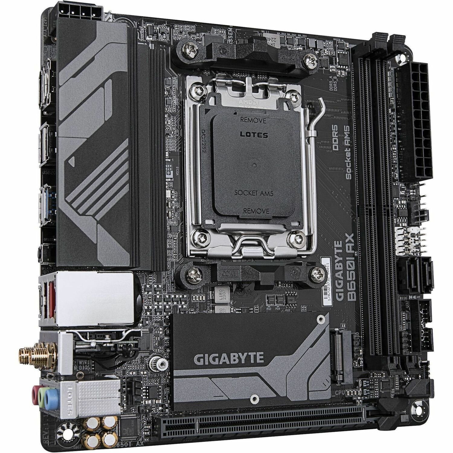 Gigabyte Ultra Durable B650I AX Gaming Desktop Motherboard - AMD B650 Chipset - Socket AM5 - Mini ITX