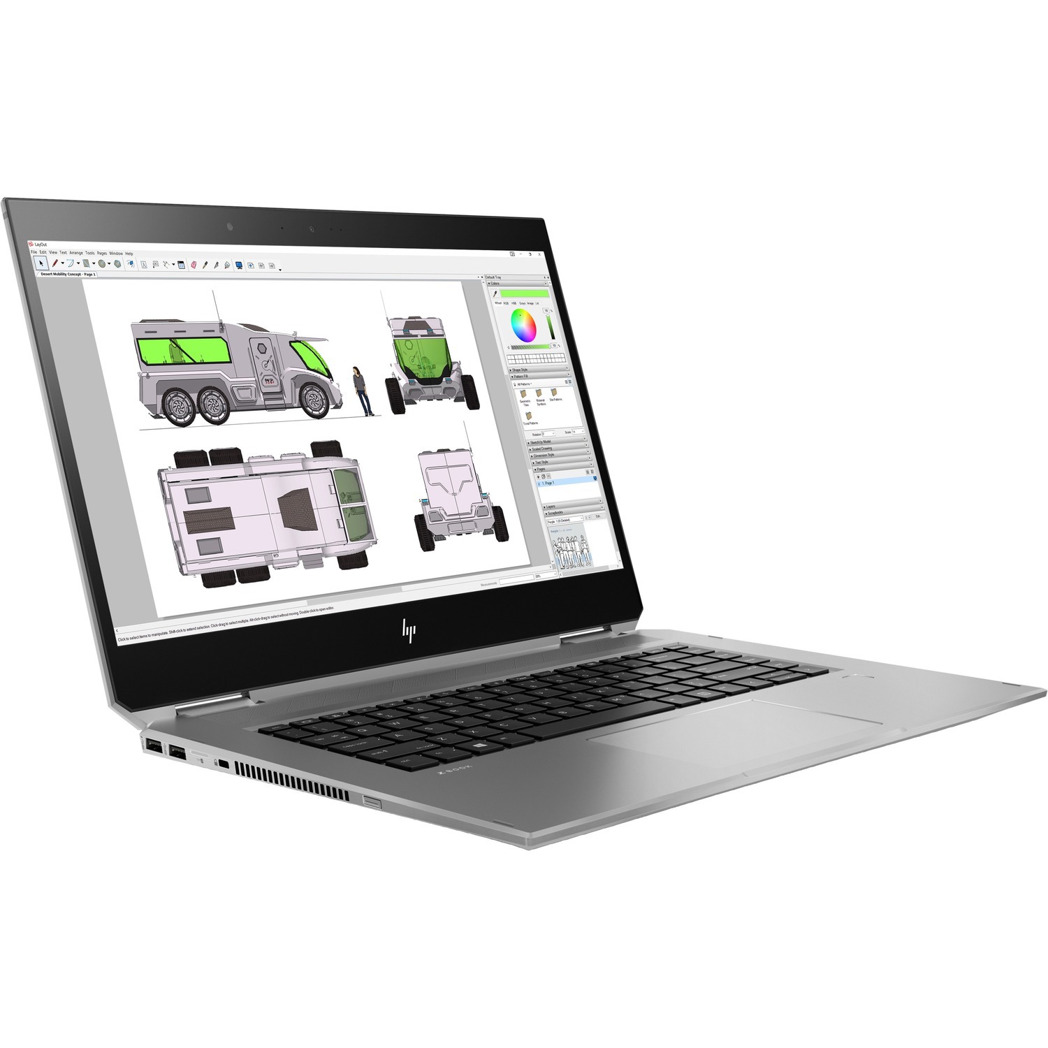 HP ZBook Studio x360 G5 15.6" Touchscreen Convertible 2 in 1 Mobile Workstation - Intel Core i7 8th Gen i7-8750H - 16 GB - 512 GB SSD - English Keyboard