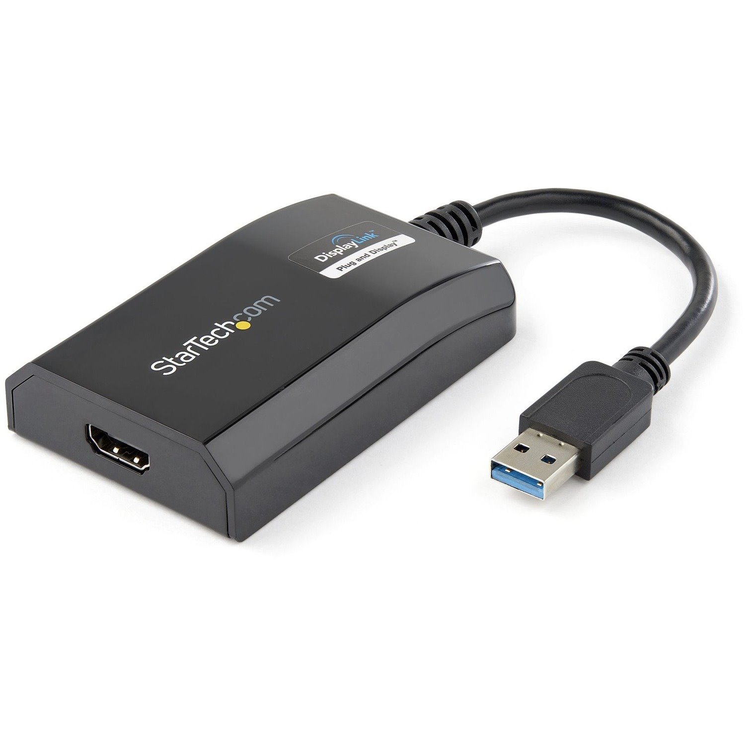 StarTech.com USB 3.0 to HDMI Adapter, DisplayLink Certified, 1920x1200, USB-A to HDMI Display Adapter, External Graphics Card for Mac/PC