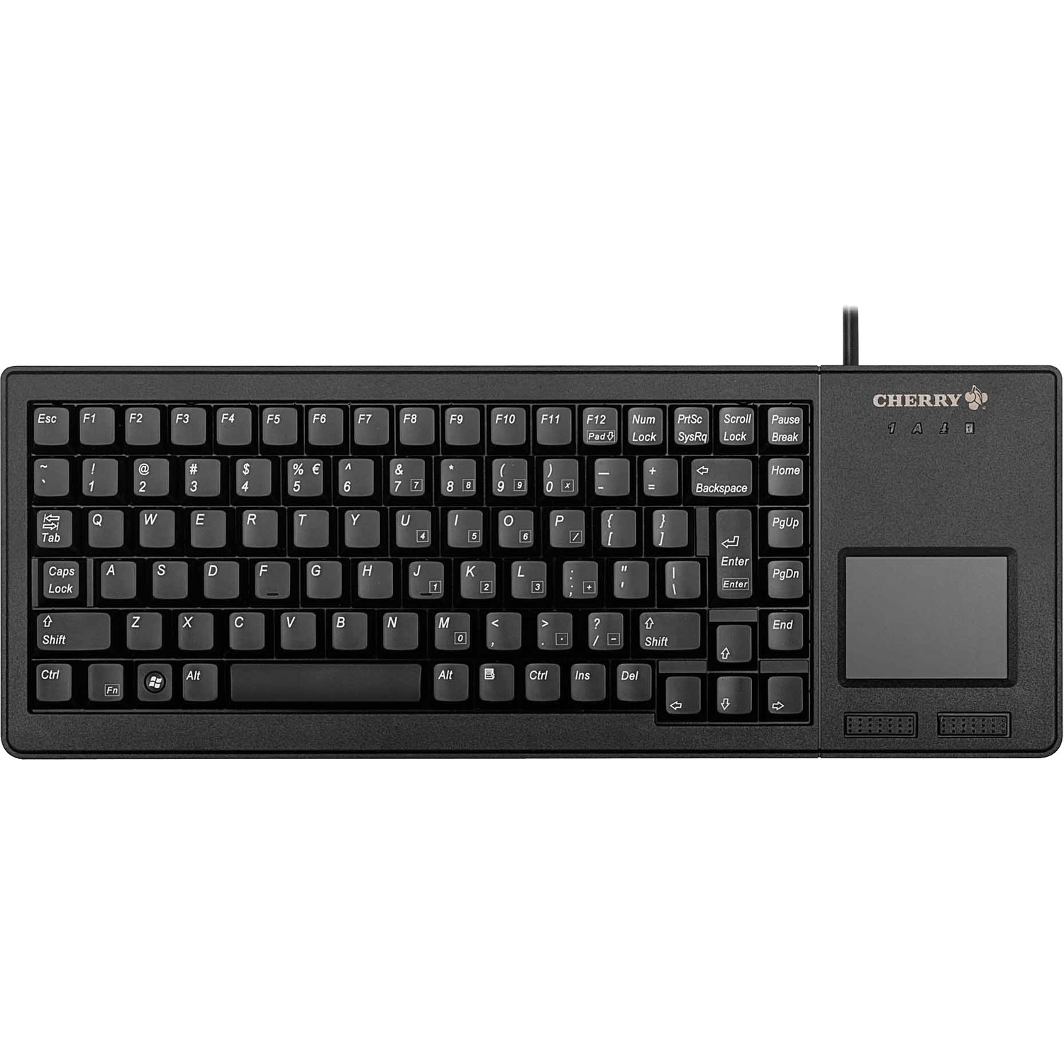 CHERRY G84-5500 Keyboard - Cable Connectivity - USB Interface - TouchPad - Italian - Black