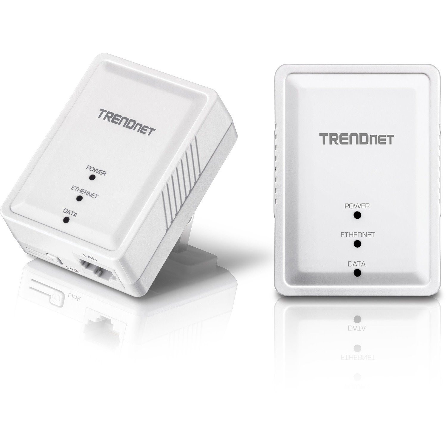 TRENDnet Powerline 500 AV Nano Adapter Kit, Includes 2 x TPL-406E Adapters, Cross Compatible With Powerline 600-500-200, Windows 10, 8.1, 8, 7, Vista, XP, Plug & Play Install, White, TPL-406E2K