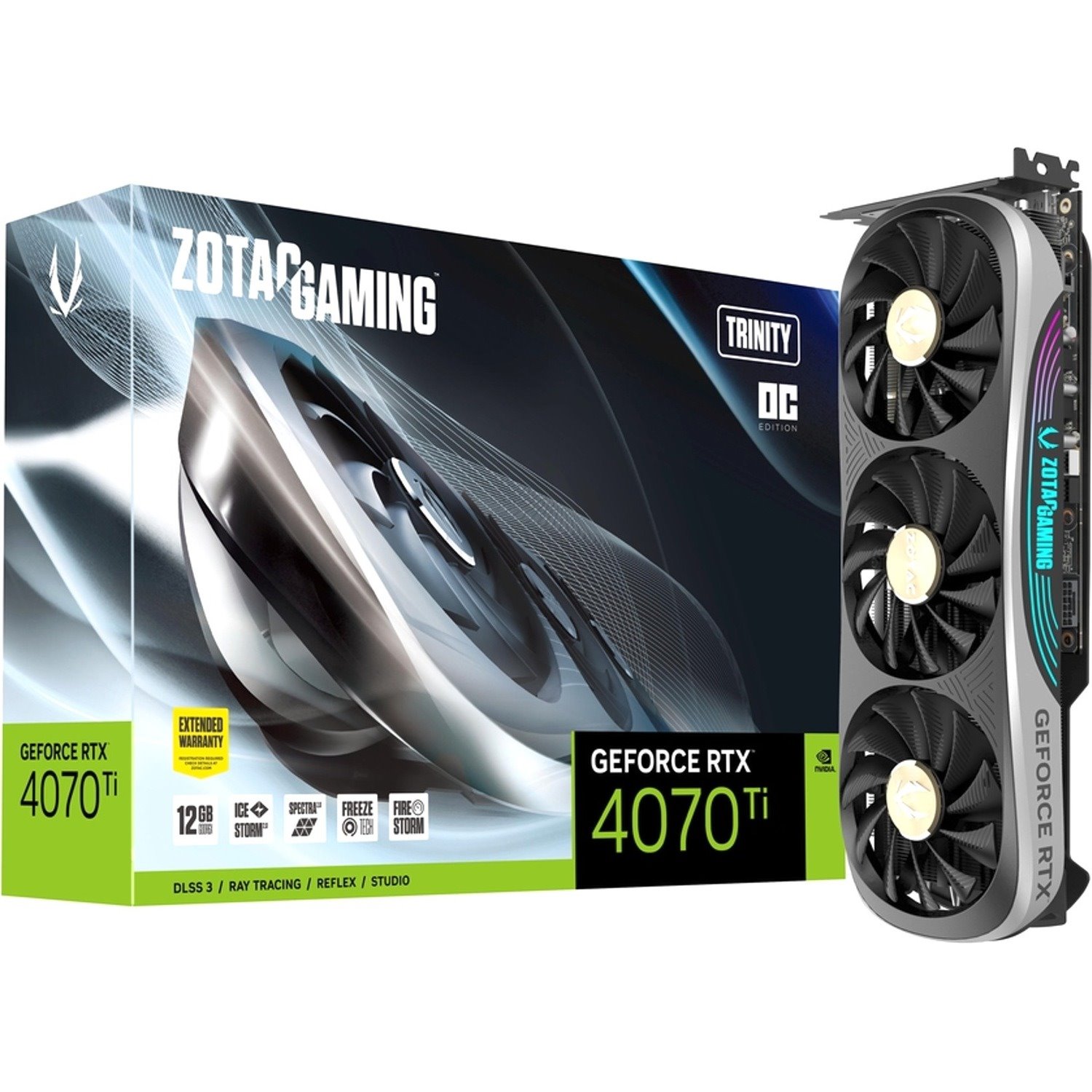 Zotac NVIDIA GeForce RTX 4070 Ti Graphic Card - 12 GB GDDR6X