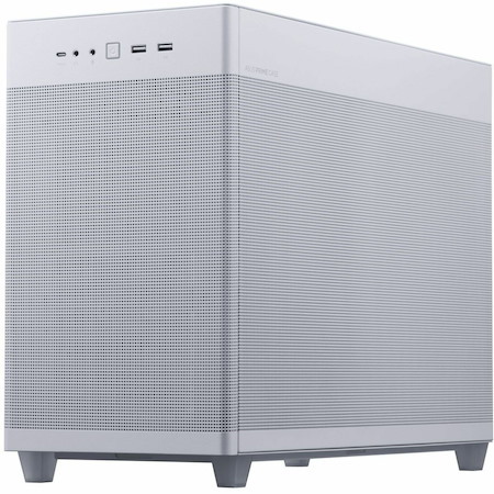 Asus AP201 ASUS PRIME CASE TG Computer Case - Micro ATX, Mini ITX Motherboard Supported - Tower - Tempered Glass - White