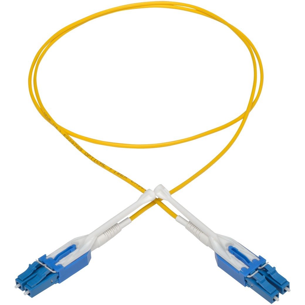 Eaton Tripp Lite Series Duplex Singlemode 9/125 Fiber Patch Cable (LC/LC), Push/Pull Tabs, 1 m (3 ft.)