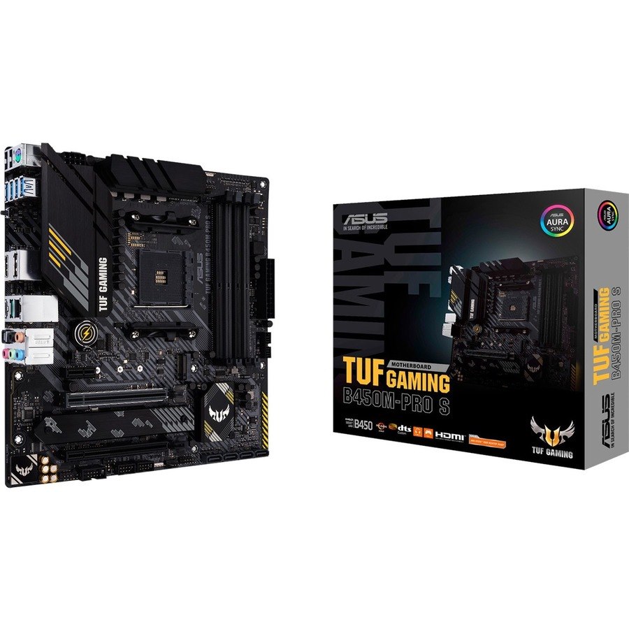 TUF GAMING B450M-PRO S Desktop Motherboard - AMD B450 Chipset - Socket AM4 - Micro ATX