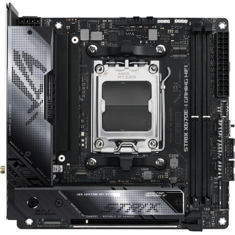 Asus ROG Strix X670E-I GAMING WIFI Gaming Desktop Motherboard - AMD X670 Chipset - Socket AM5 - Mini ITX