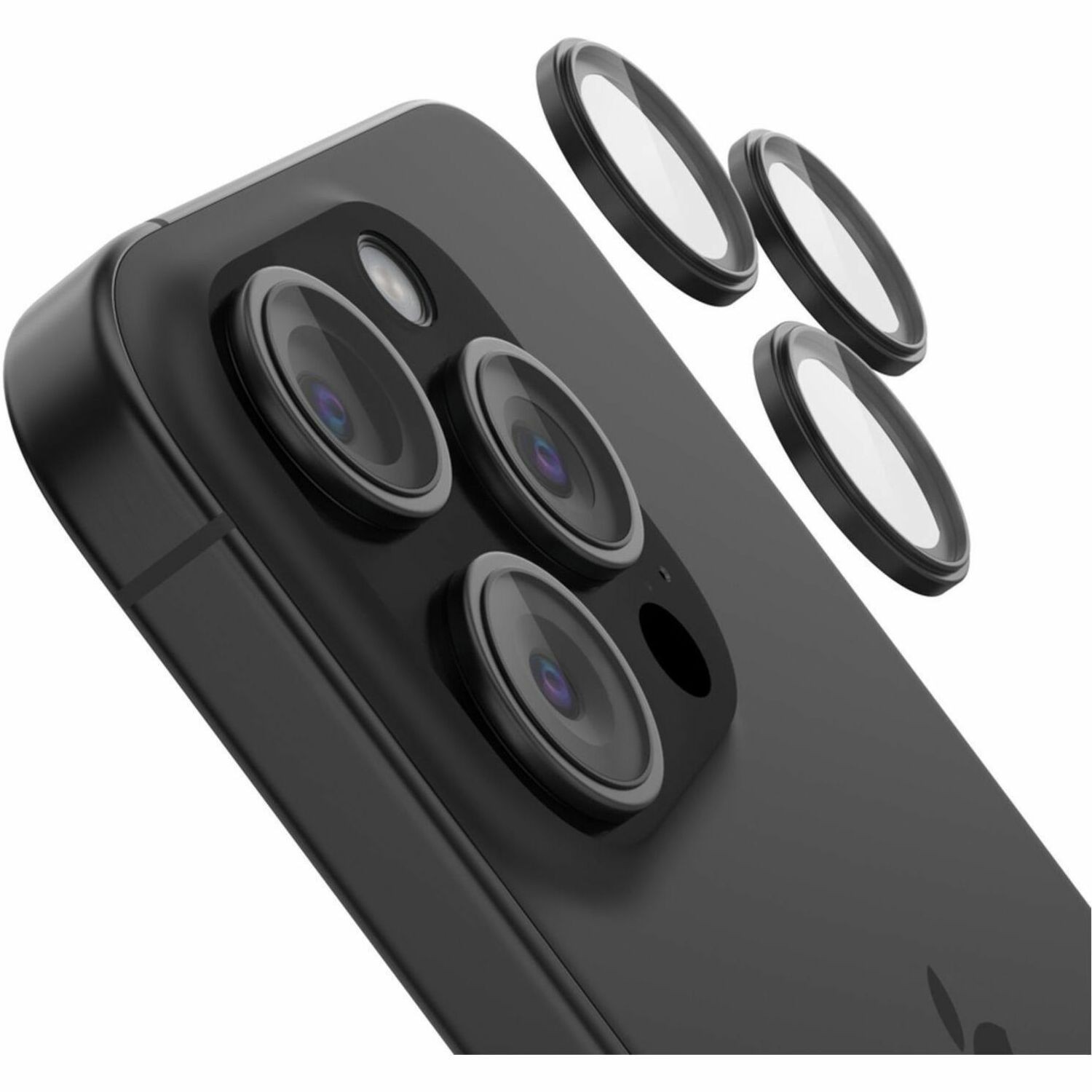 Belkin ScreenForce Camera Lens Protector - Black, Transparent