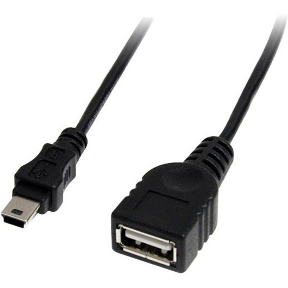StarTech.com 1 ft Mini USB 2.0 Cable - USB A to Mini B F/M