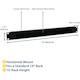StarTech.com 1U High-density Brush Strip Cable Management Panel, Sturdy Steel Horizontal Data Centre Cable Organizer