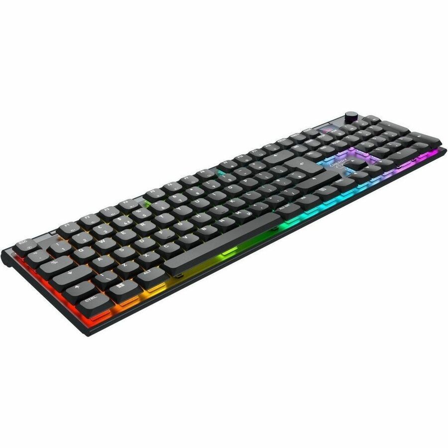 CHERRY XTRFY G8A-25100 Gaming-Tastatur - Full-size - Kabel/Kabellos Konnektivität - USB Typ-A Schnittstelle - RGB LED - Deutsch - Schwarz