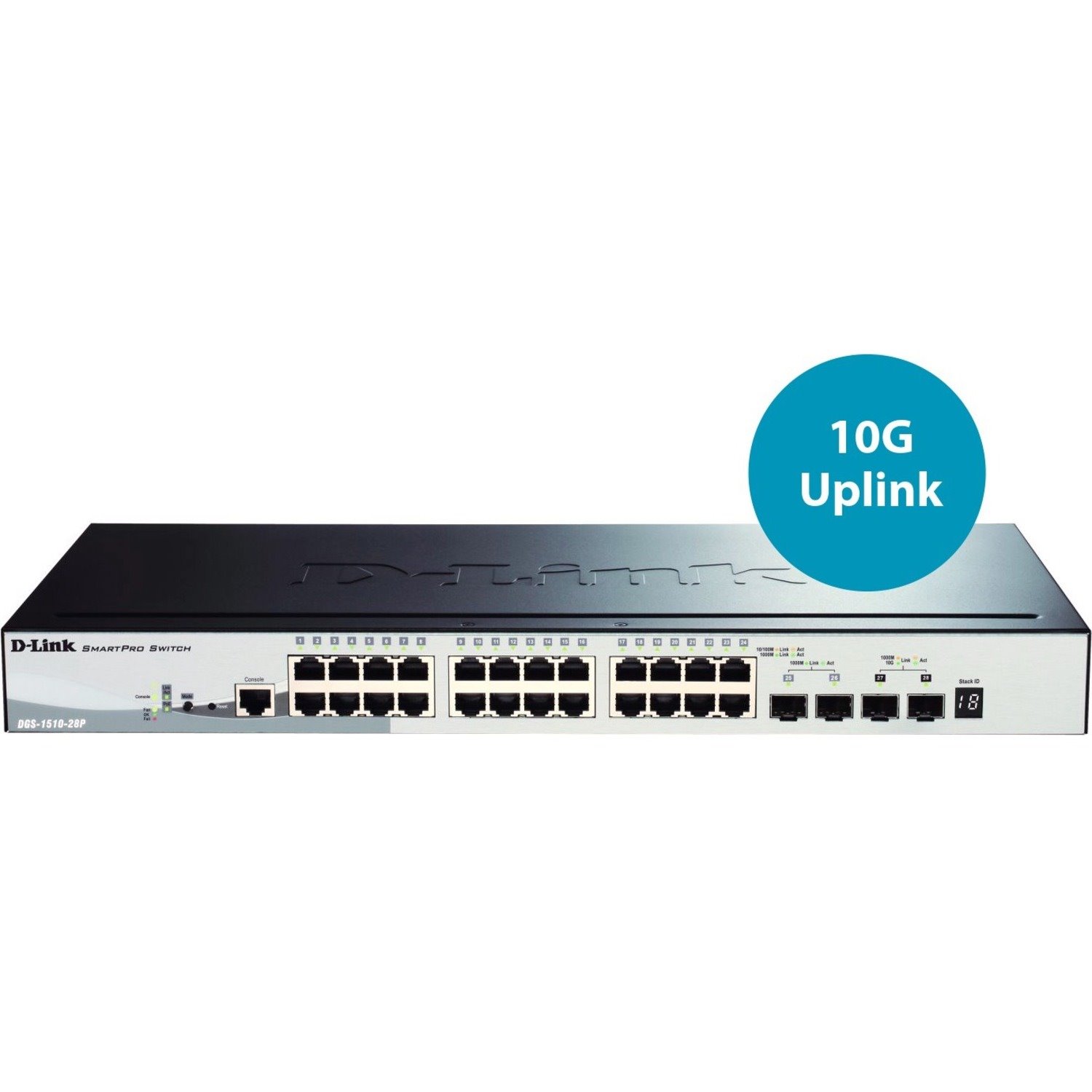 D-Link SmartPro DGS-1510-28P Ethernet Switch