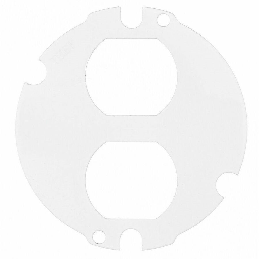 Hubbell Premise Wiring 4" Series, Sub Plate, (1) Duplex Opening