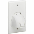 Eaton Tripp Lite Series Single-Gang Up-or Down-Angle Bulk Cable Wall Plate, White, TAA