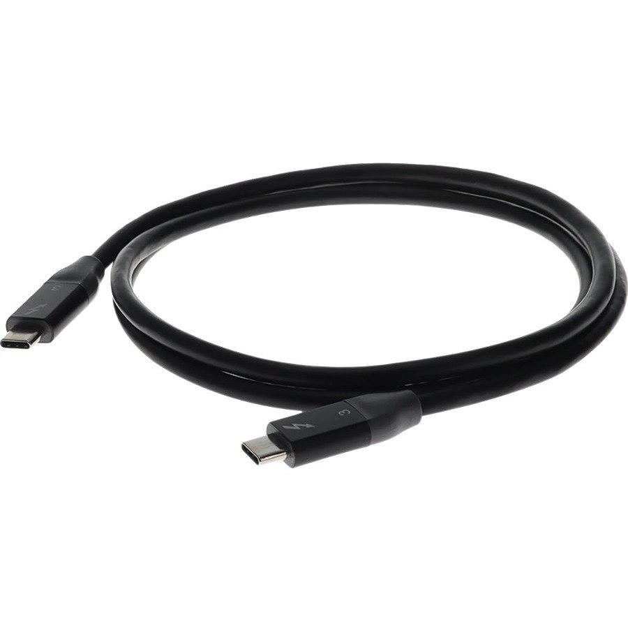 3ft (1m) USB-C 3.1 Male to Male Thunderbolt-compatible Sync and Charge Black Cable