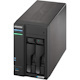Asustor Lockerstor 2 Gen 2 AS6702T | 2 Bay NAS - Network Storage Enclosure, Quad Core 2.0GHz CPU, 4 M.2 PCIe 3.0 SSD Slot, 2 2.5GbE Port, 4GB RAM DDR4
