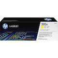 HP 305A (CE412A) Original Standard Yield Laser Toner Cartridge - Single Pack - Yellow - 1 Each