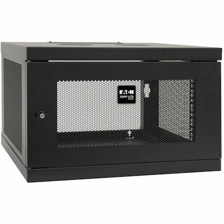 Eaton Tripp Lite Series SmartRack 6U Low-Profile Switch-Depth Knock-Down Wall-Mount Mini Rack Enclosure