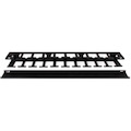 StarTech.com 1U Horizontal Finger Duct Rack Cable Management Panel with Cover