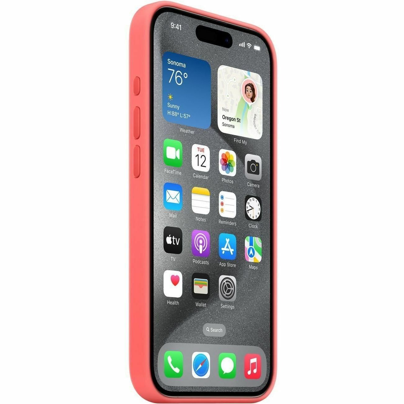 Apple iPhone 15 Pro Silicone Case with MagSafe - Guava