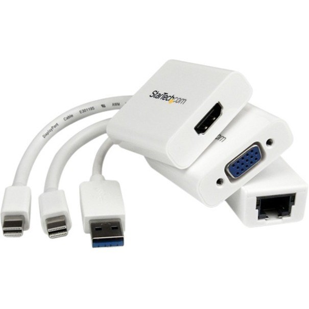 StarTech.com Macbook Air Accessories Kit - MDP to VGA / HDMI and USB 3.0 Gigabit Ethernet Adapter